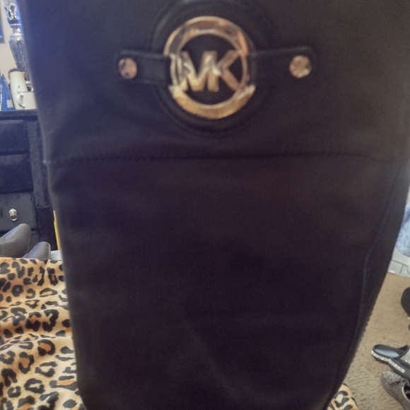 Black Leather Boots and Belt Set - Picture 7 of 12